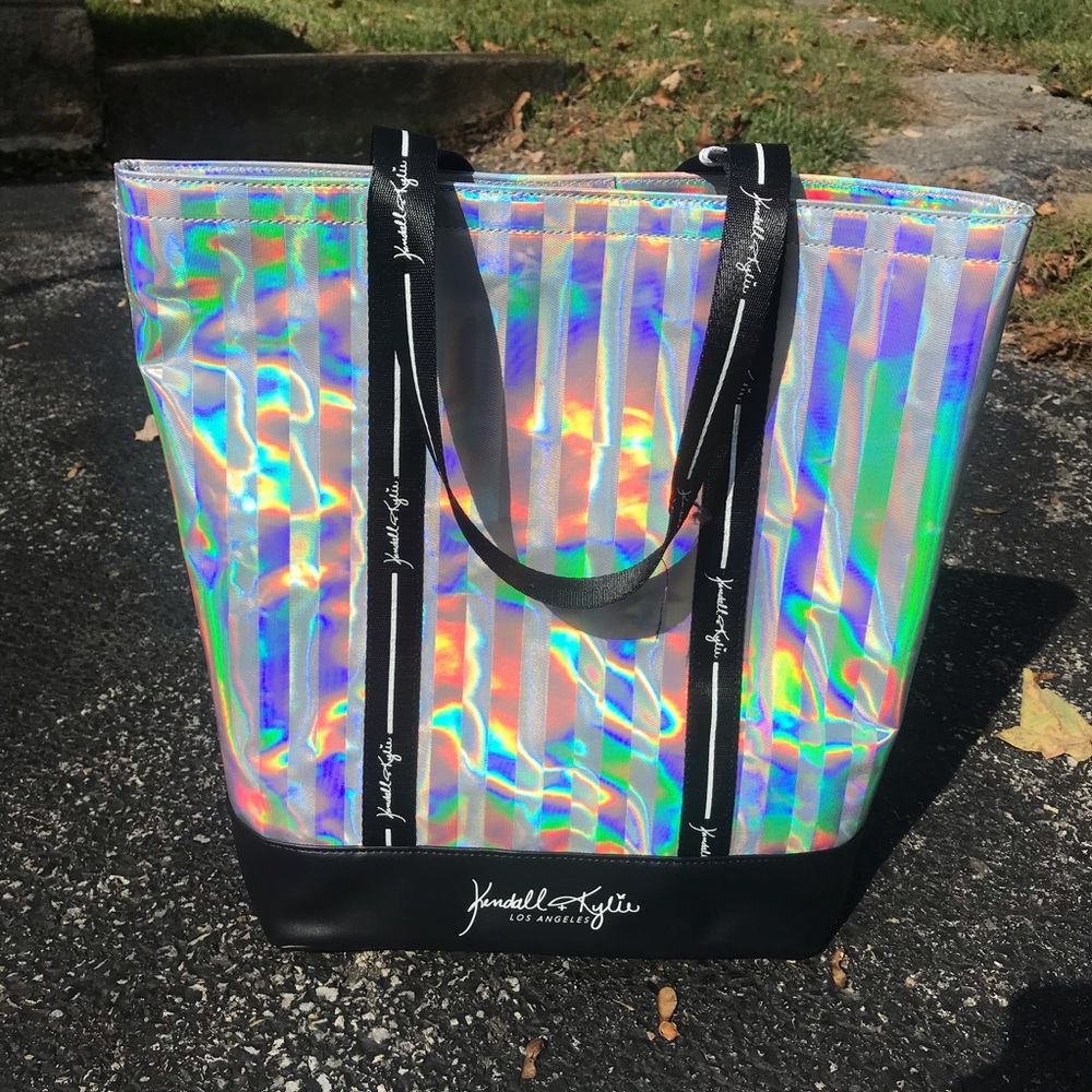 NEW Kendall and Kylie Holographic Large Tote Bag